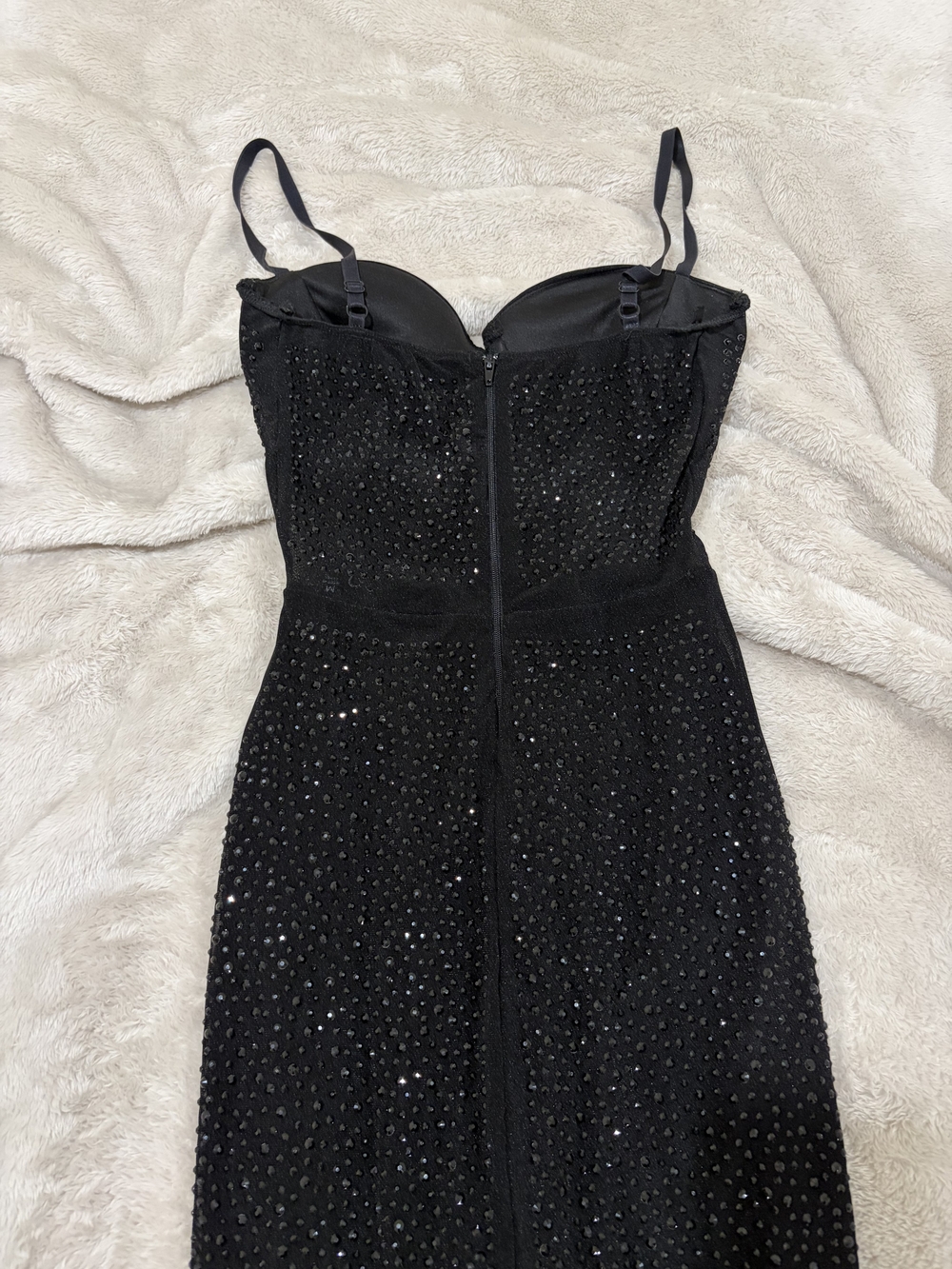 Windsor Black Embellished Bustier Maxi Dress